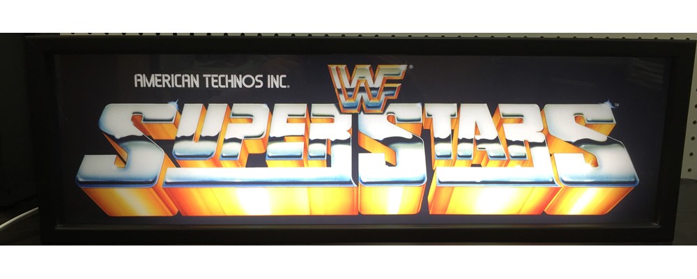 WWF Superstars Arcade Marquee - Lightbox - Technos